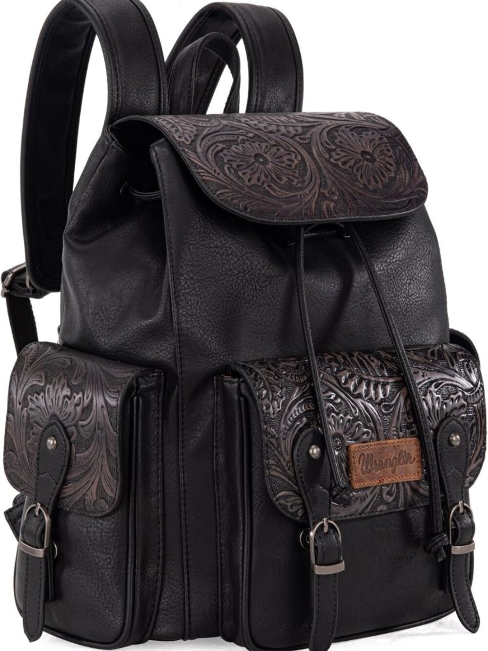 Stylish Western Floral Tooled Backpack Purse for Travel | Unisex Design